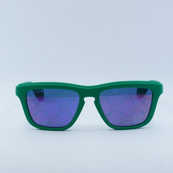 Gucci GG1571S 004 Square Sunglasses - Green/Blue Multicolor - Picture 5 of 11